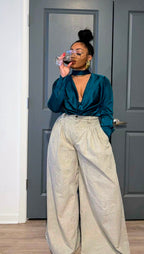 COTSWOLD COLLECTION BUTTON UP SILK SHIRT - UK  20 - 22