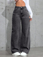 DIVIDED H&M WIDE LEG JEANS - UK 10