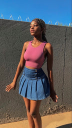 DENM CO Y2K DENIM SKIRT - UK 12