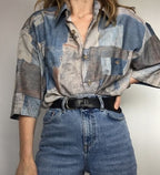 LEARA BUTTON UP VINTAGE SHIRT- UK XL