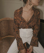 YESSICA BUTTON UP VINTAGE SHIRT - UK 10