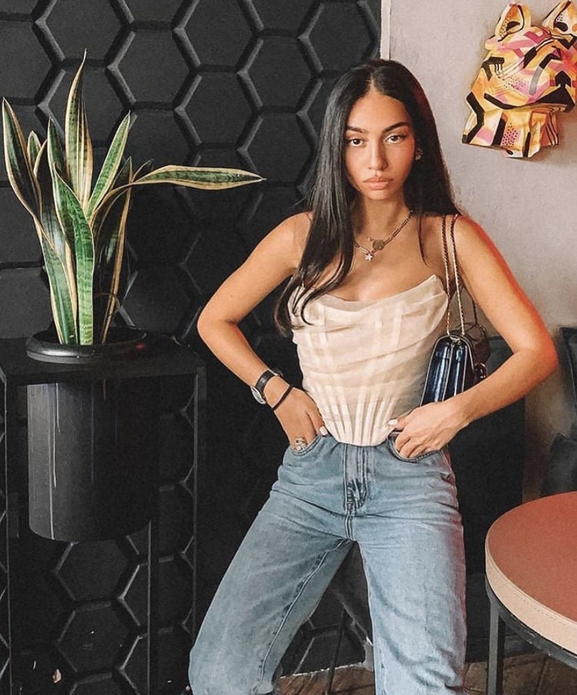 HOUSE OF CB CORSET TOP - UK 6