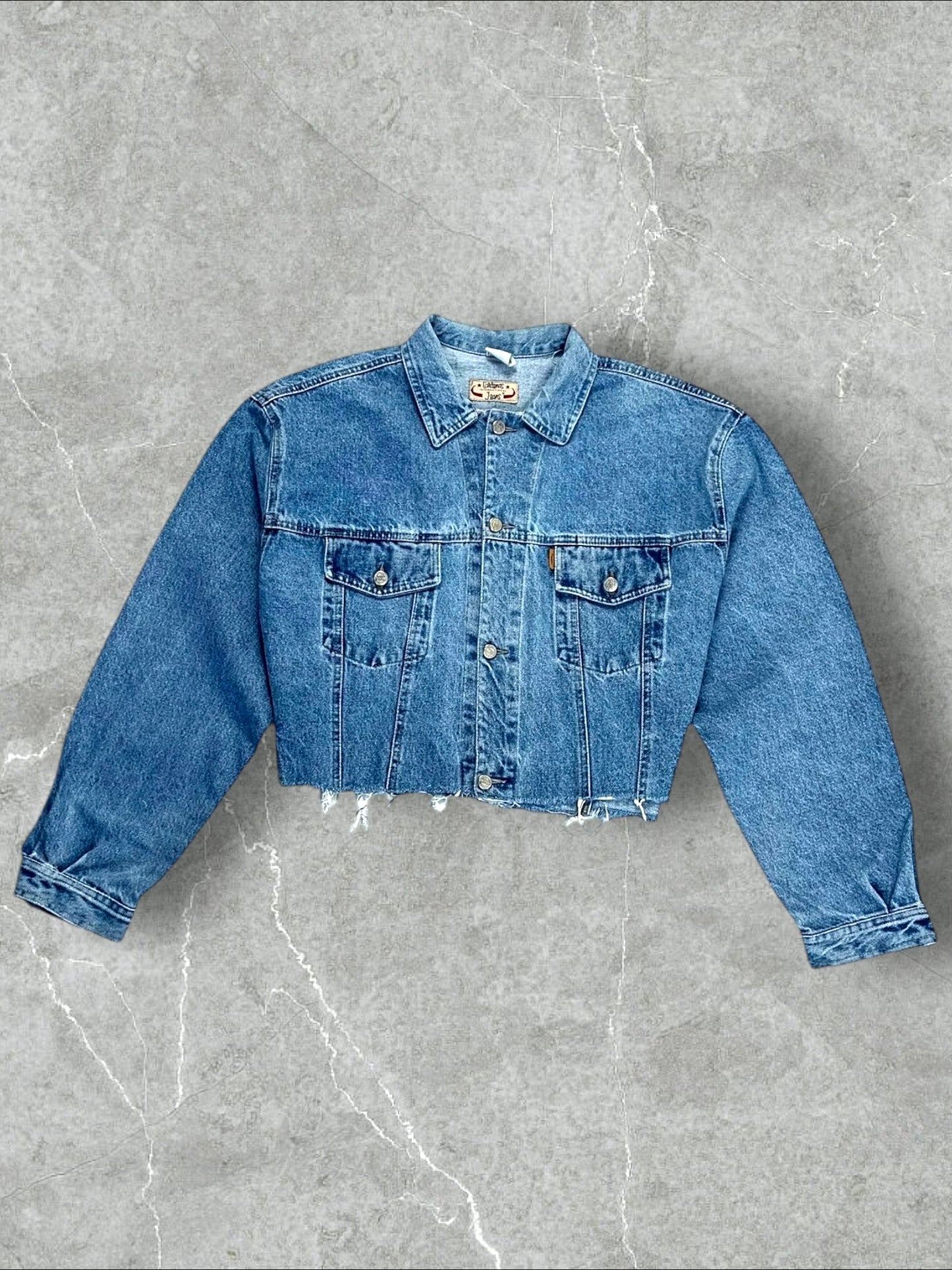 CARDENAS BAGGY CROPPED DENIM JACKET