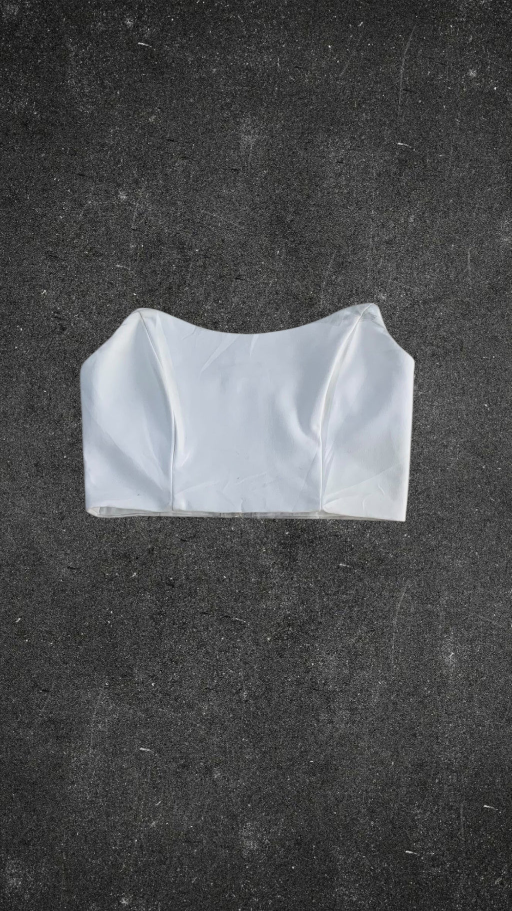 CHARCOAL CORSET TOP - UK 10