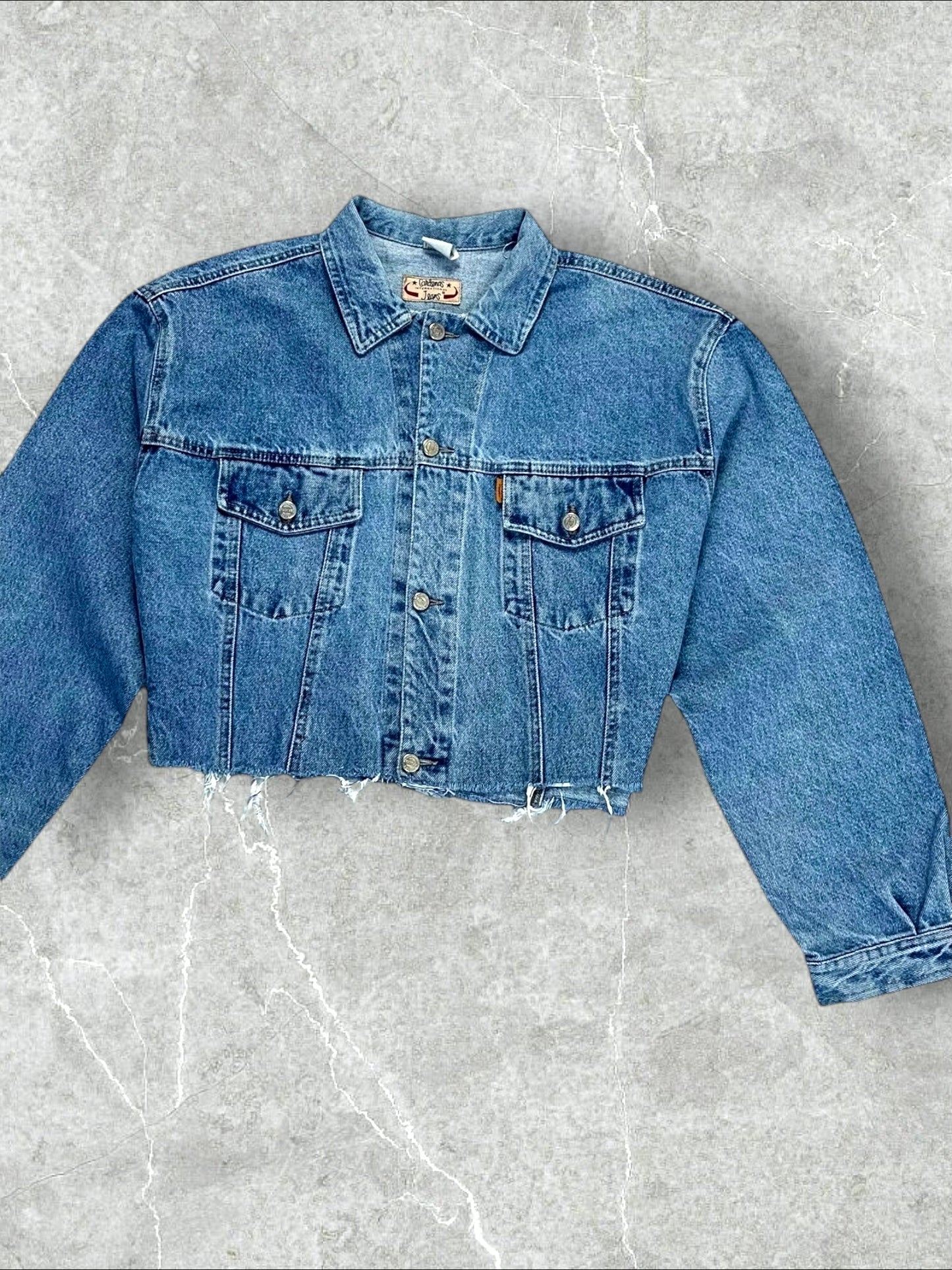 CARDENAS BAGGY CROPPED DENIM JACKET