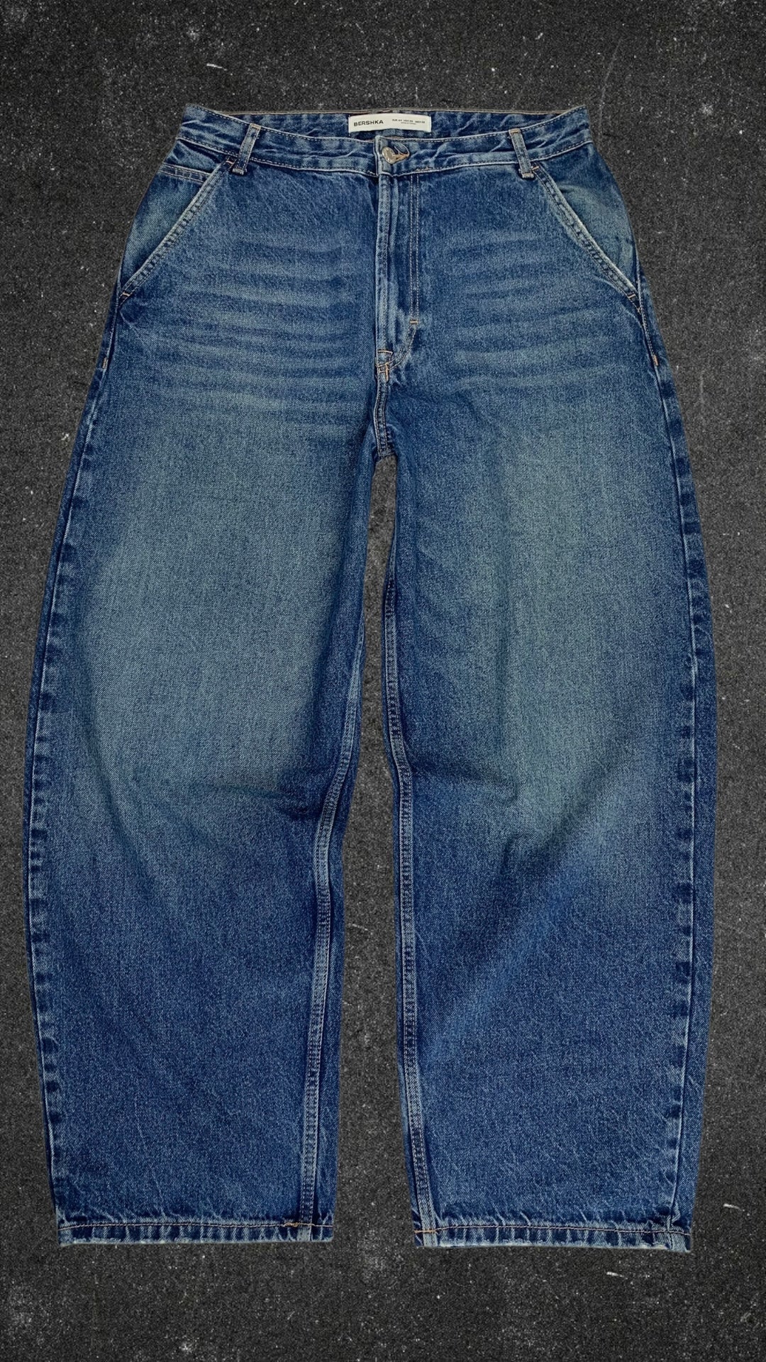 BERSHKA WIDE LEG JEANS - UK 14