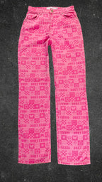 BERSHKA STRAIGHT LEG JEANS  - UK 8