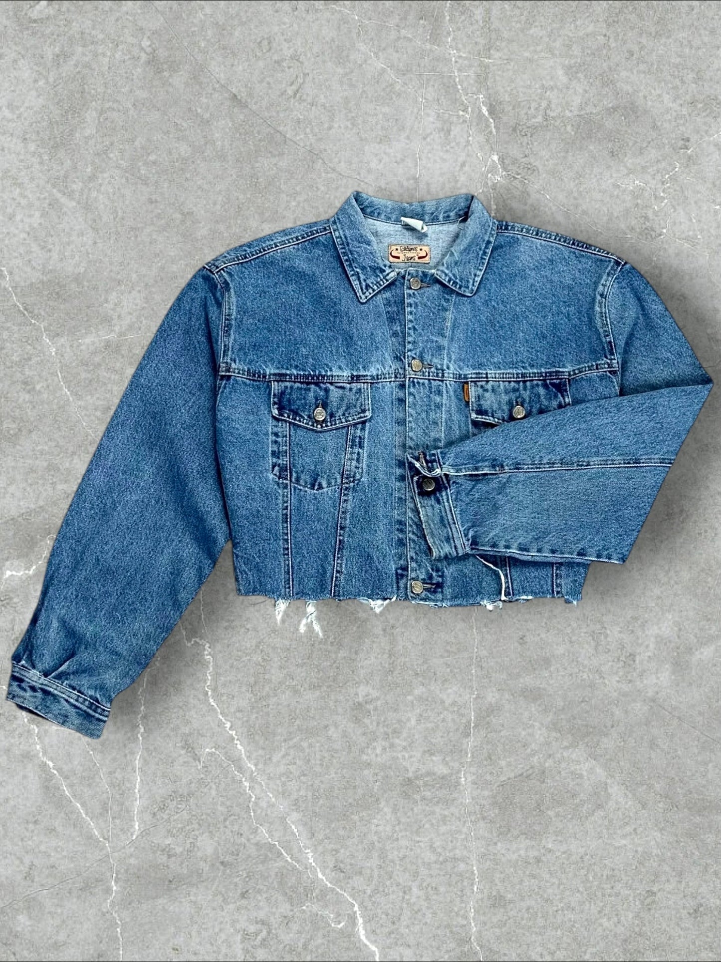 CARDENAS BAGGY CROPPED DENIM JACKET