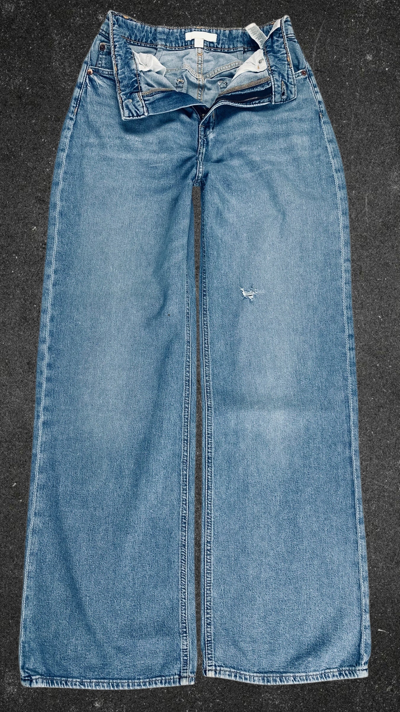 H&M WIDE LEG JEANS - UK 8
