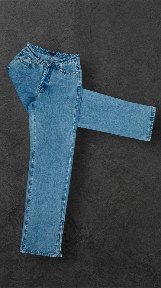 PRETTYLITTLETHING ANKLE SPLIT STRAIGHT LEG VINTAGE JEANS