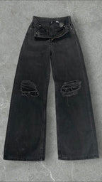 H&M KNEE RIPPED WIDE LEG