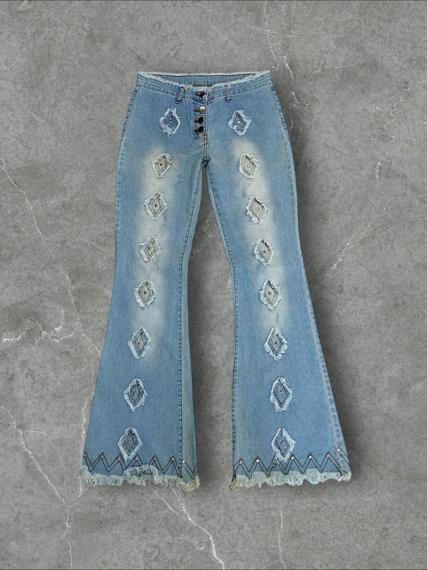 UNTAGGED BELL BOTTOM STRETCHY DENIM