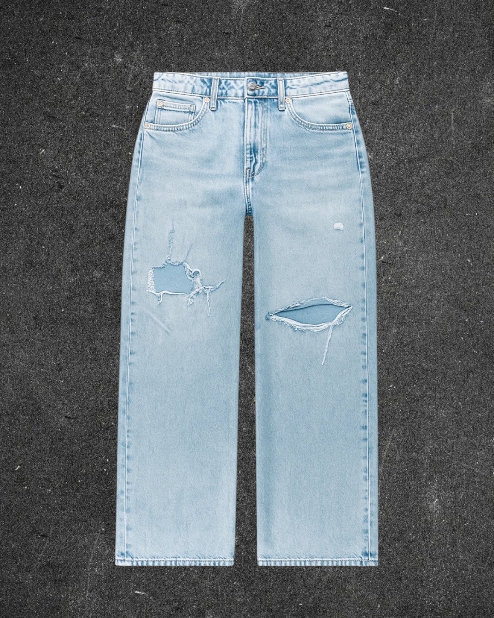 H&M WIDE LEG JEANS - UK 12