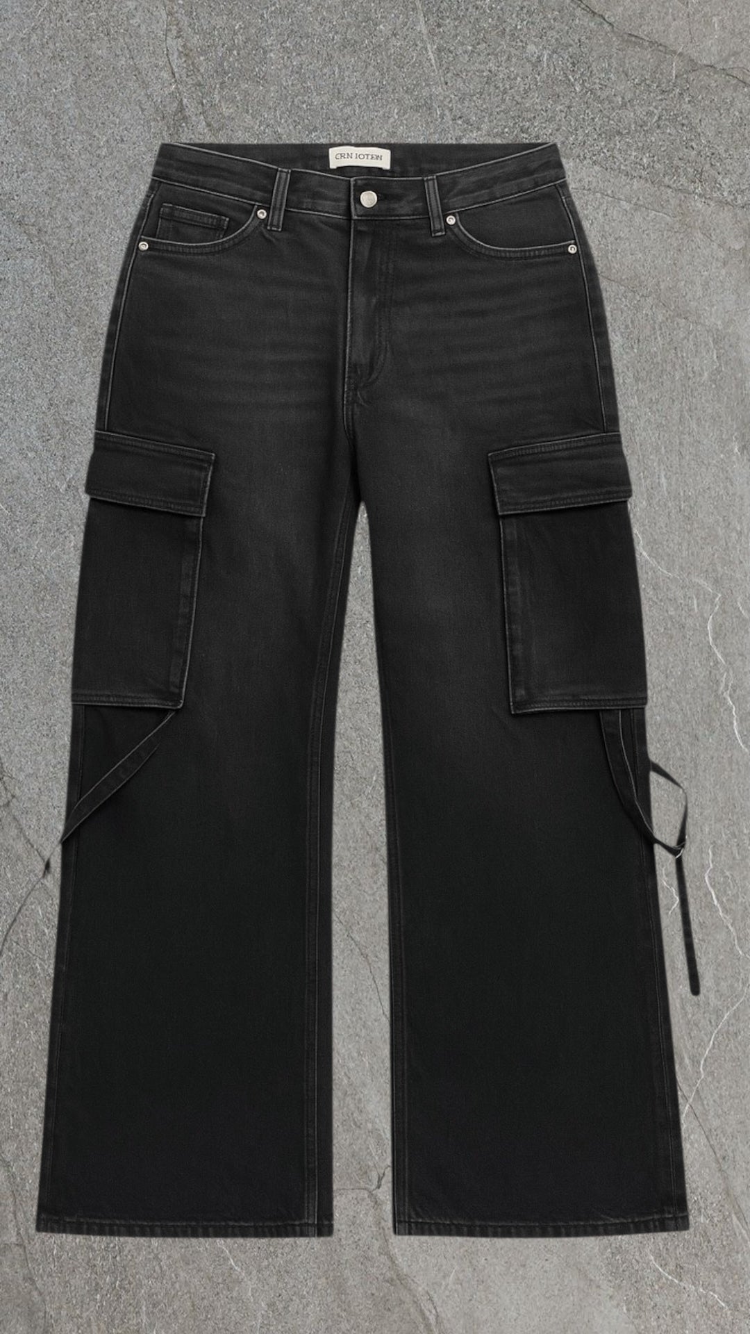 ZARA WIDE LEG CARGO JEANS - UK 12