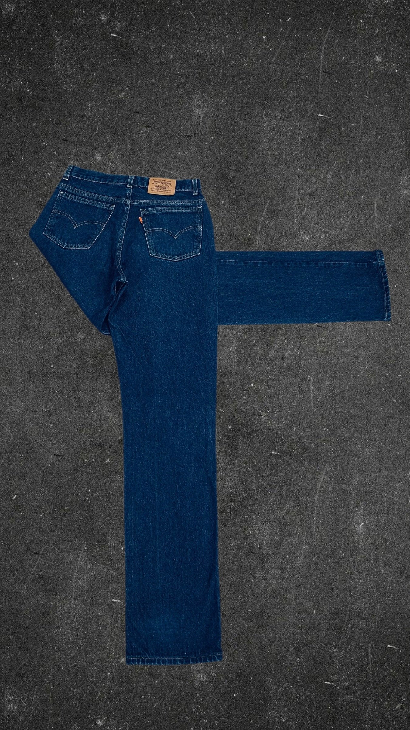 LEVI STRAUSS & C0 ORANGE TAB STRAIGHT LEG VINTAGE JEANS - UK 10