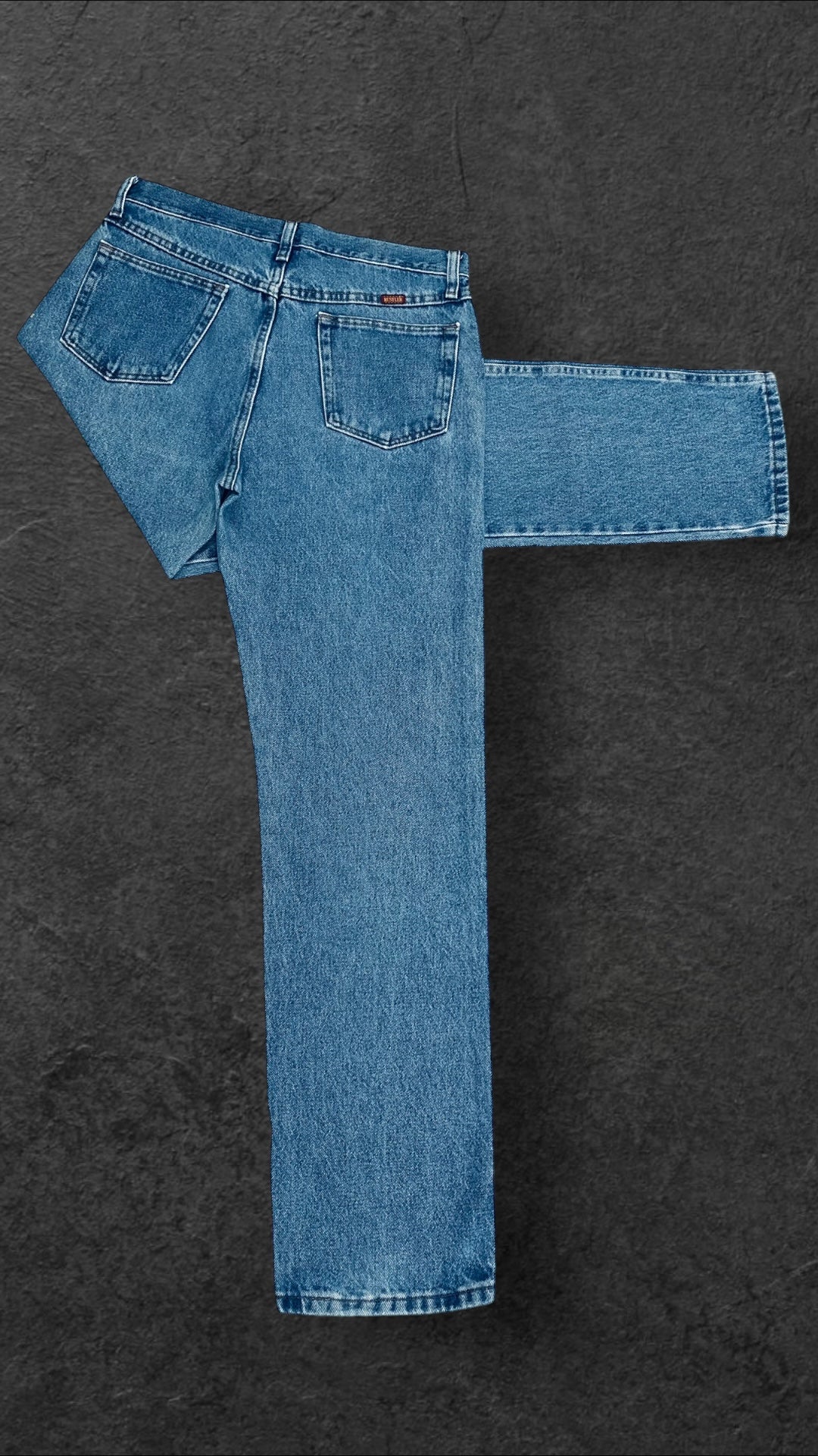 RUSTLER STRAIGHT LEG VINTAGE JEANS - UK 10