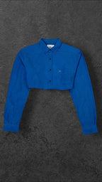 LACOSTE CROPPED BAGGY LONG SLEEVED SHIRT