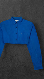 LACOSTE CROPPED BAGGY LONG SLEEVED SHIRT