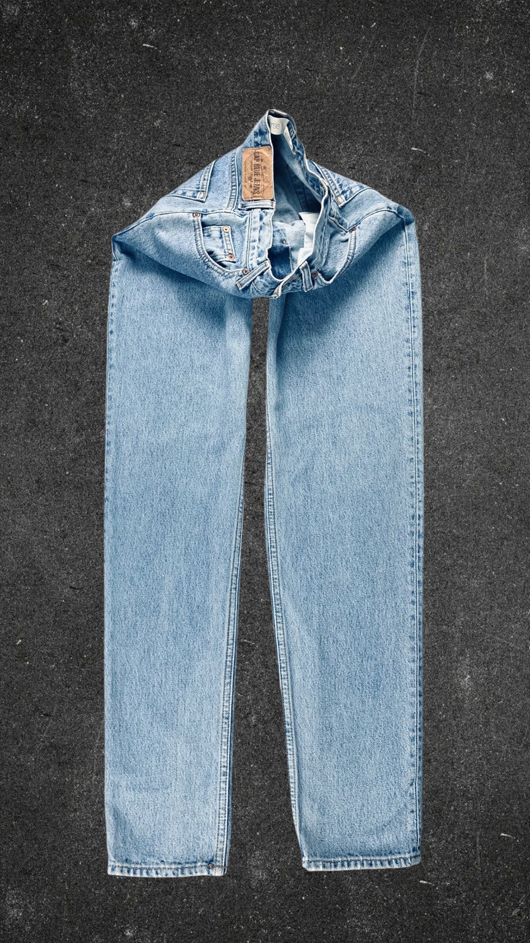 GAP BLUE REVERSE FIT MOM VINTAGE JEANS - UK 8