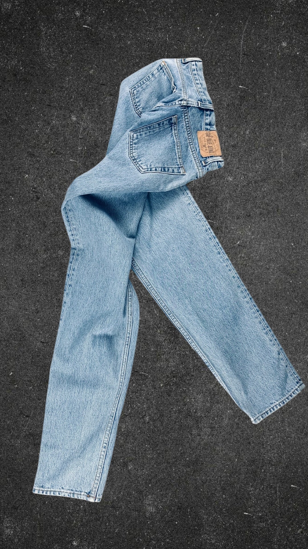 GAP BLUE REVERSE FIT MOM VINTAGE JEANS - UK 8