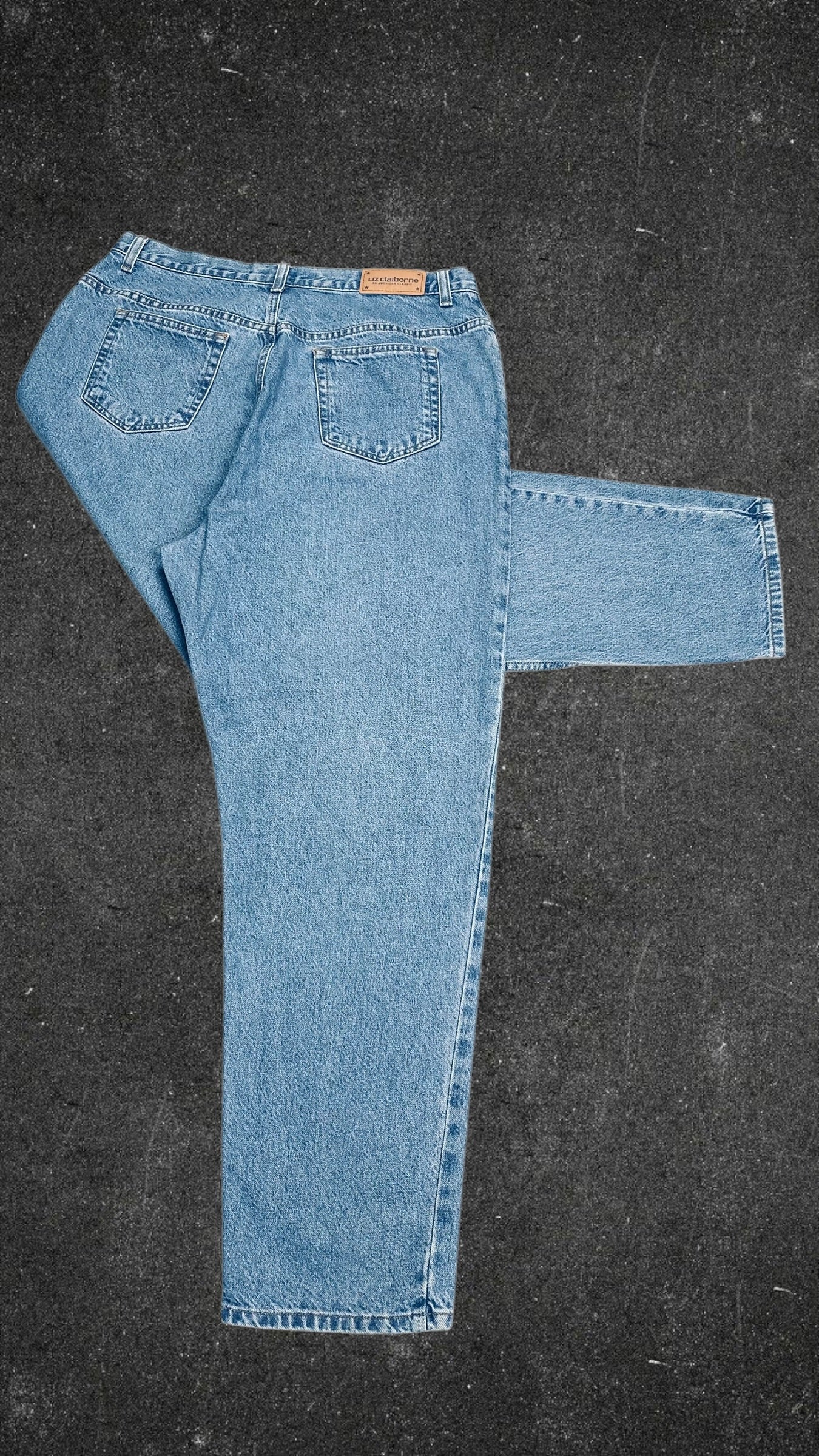 LIZ CLAIBORNE CLASSIC LOOSE FIT VINTAGE JEANS - UK 16
