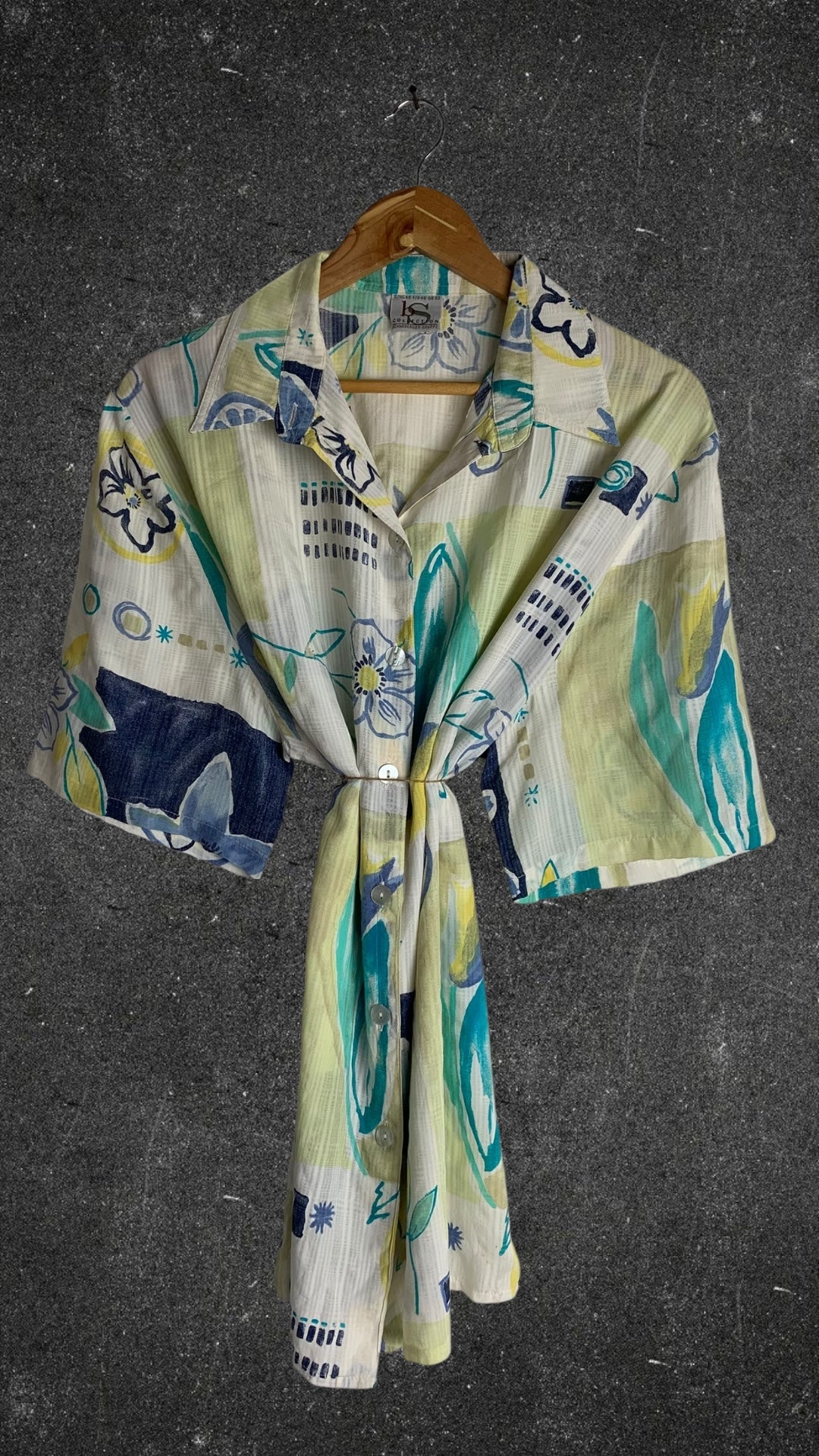 BS COLLECTION BUTTON UP VINTAGE SHIRT - UK 14