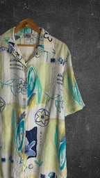 BS COLLECTION BUTTON UP VINTAGE SHIRT - UK 14