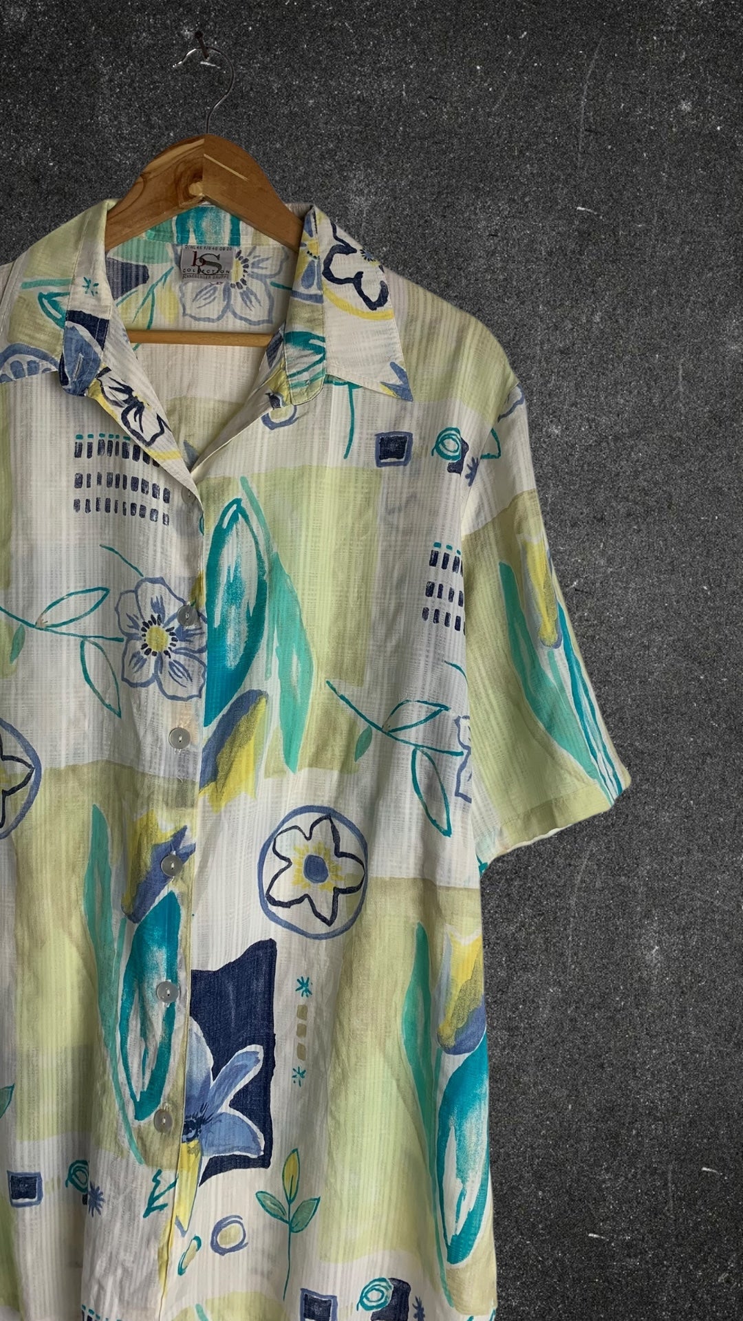 BS COLLECTION BUTTON UP VINTAGE SHIRT - UK 14