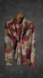 UNTAGGED BUTTON UP VINTAGE SHIRT - UK 12