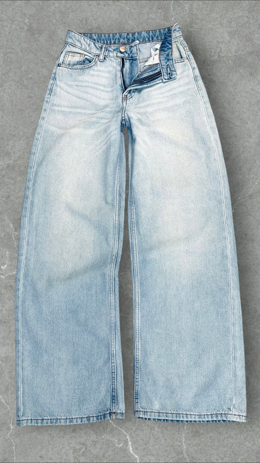 DIVIDED WIDE LEG JEANS