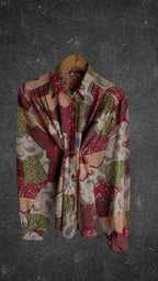 UNTAGGED BUTTON UP VINTAGE SHIRT - UK 12