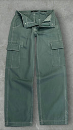 BERSHKA WIDE LEG CARGO JEANS