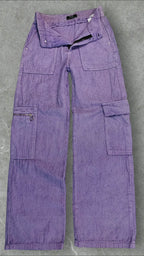 BERSHKA CORDUROY CARGO  WIDE  LEG