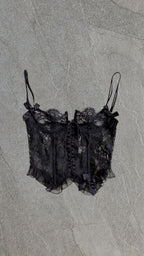 SHEER CORSET TOP - UK 10