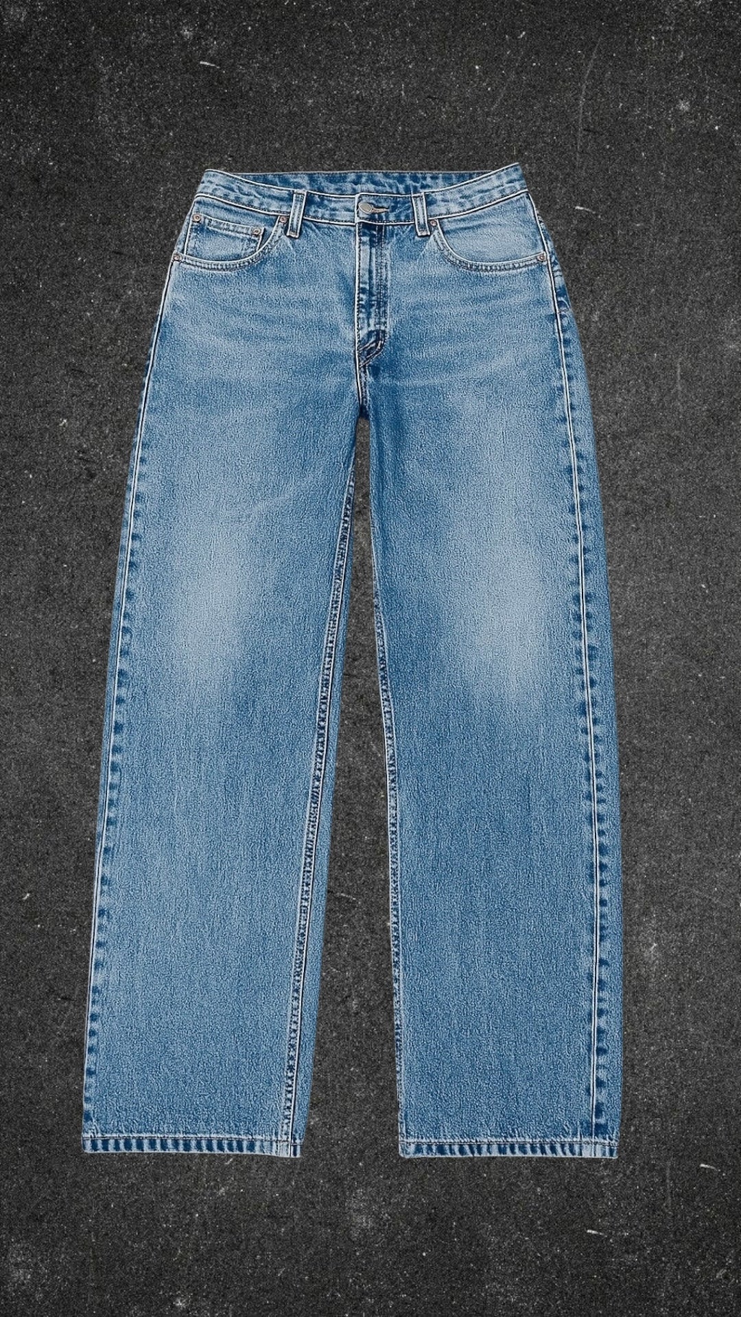LEVI STRAUSS 555 MID WAIST STRAIGHT LEG VINTAGE JEANS - UK 14