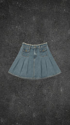 Y2K DENIM SKIRT - UK 8