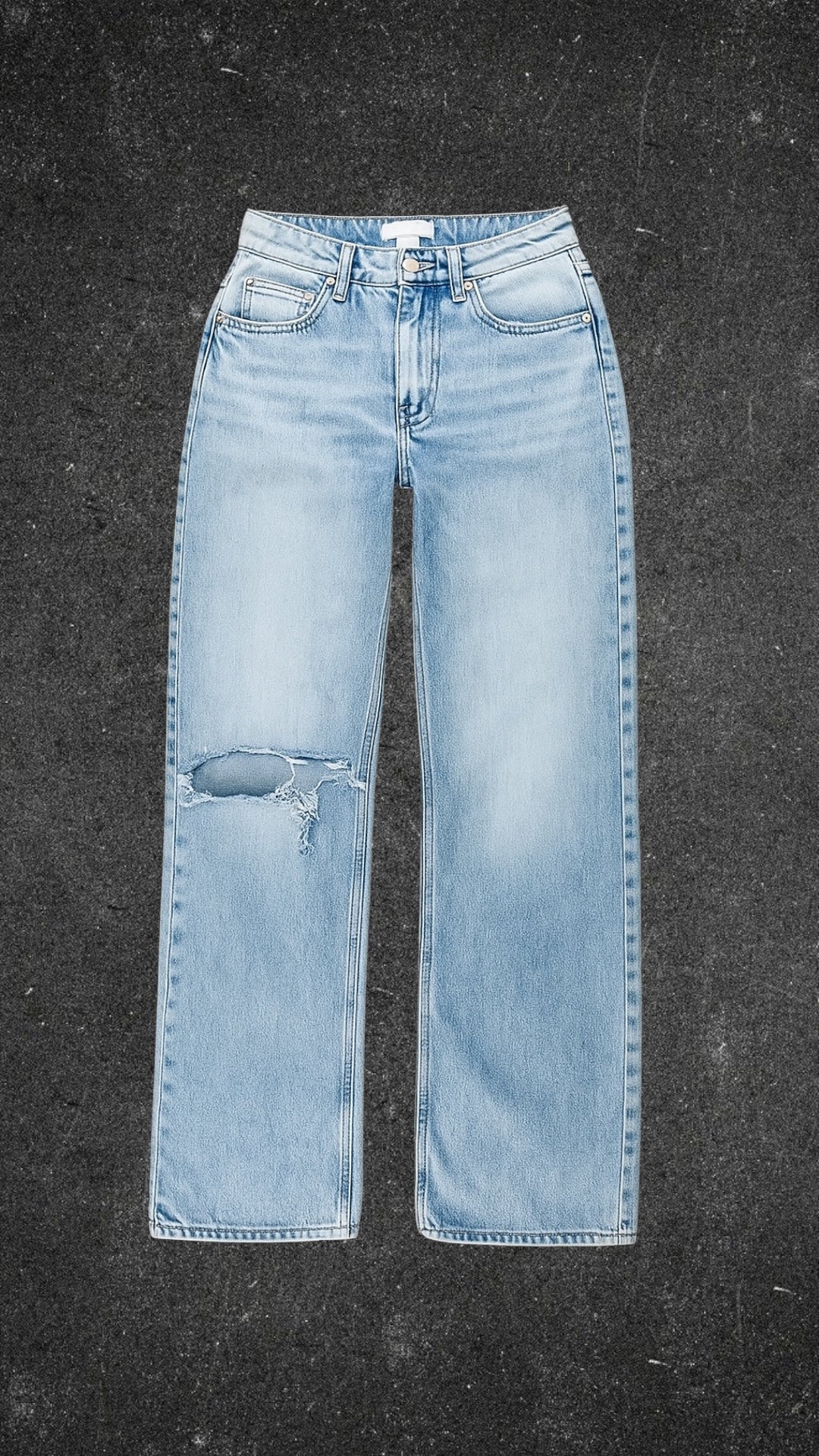 H&M STRAIGHT LEG JEANS - UK 8