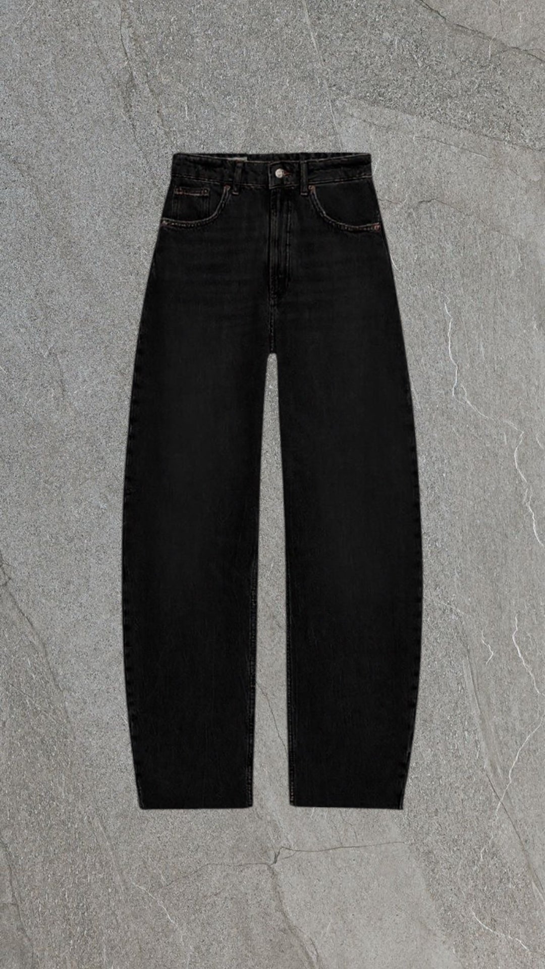 BERSHKA BAGGY LOOSE  FIT BARREL JEANS - UK 8