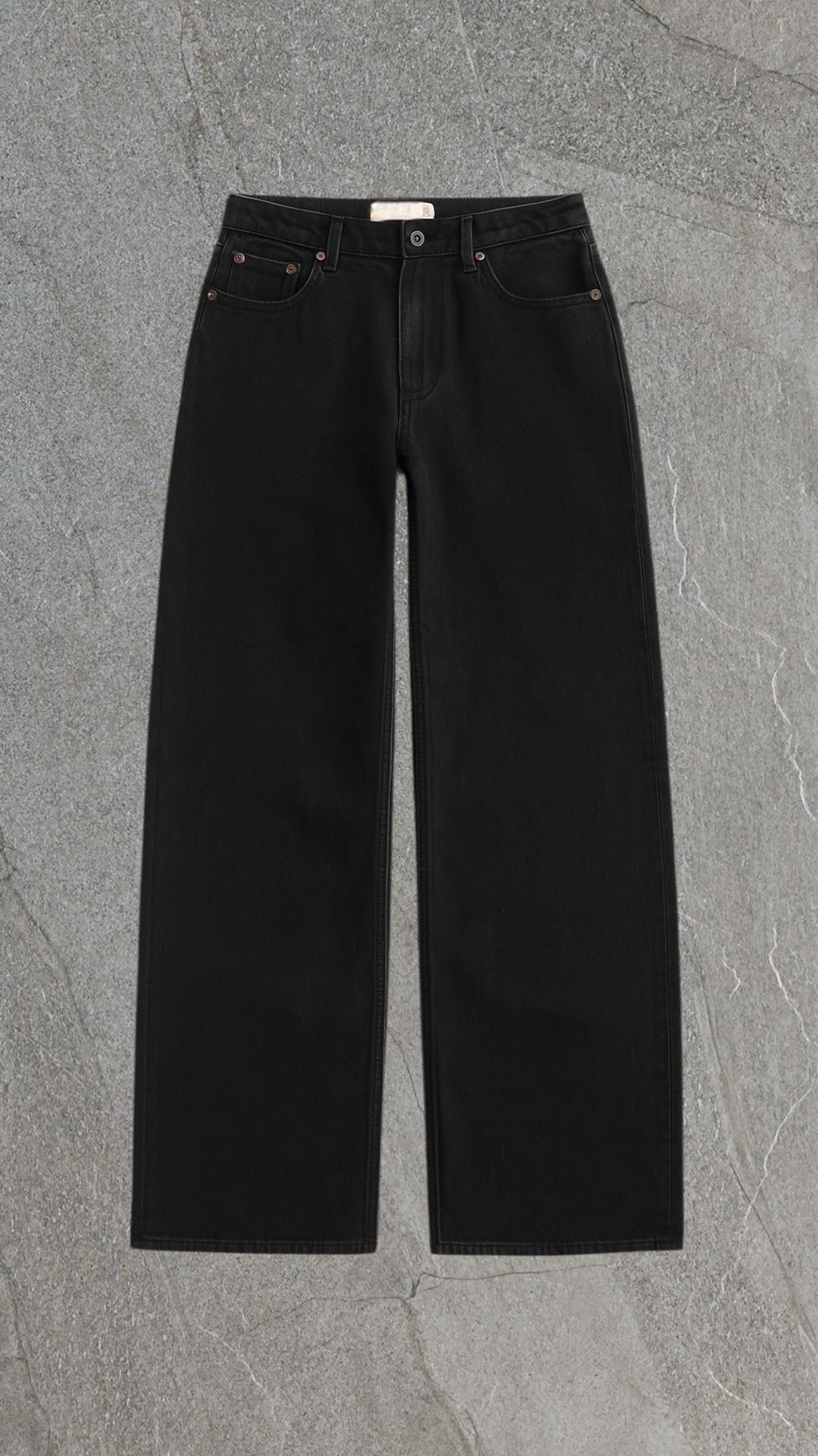BERSHKA DENIM WIDE LEG JEANS - UK 14