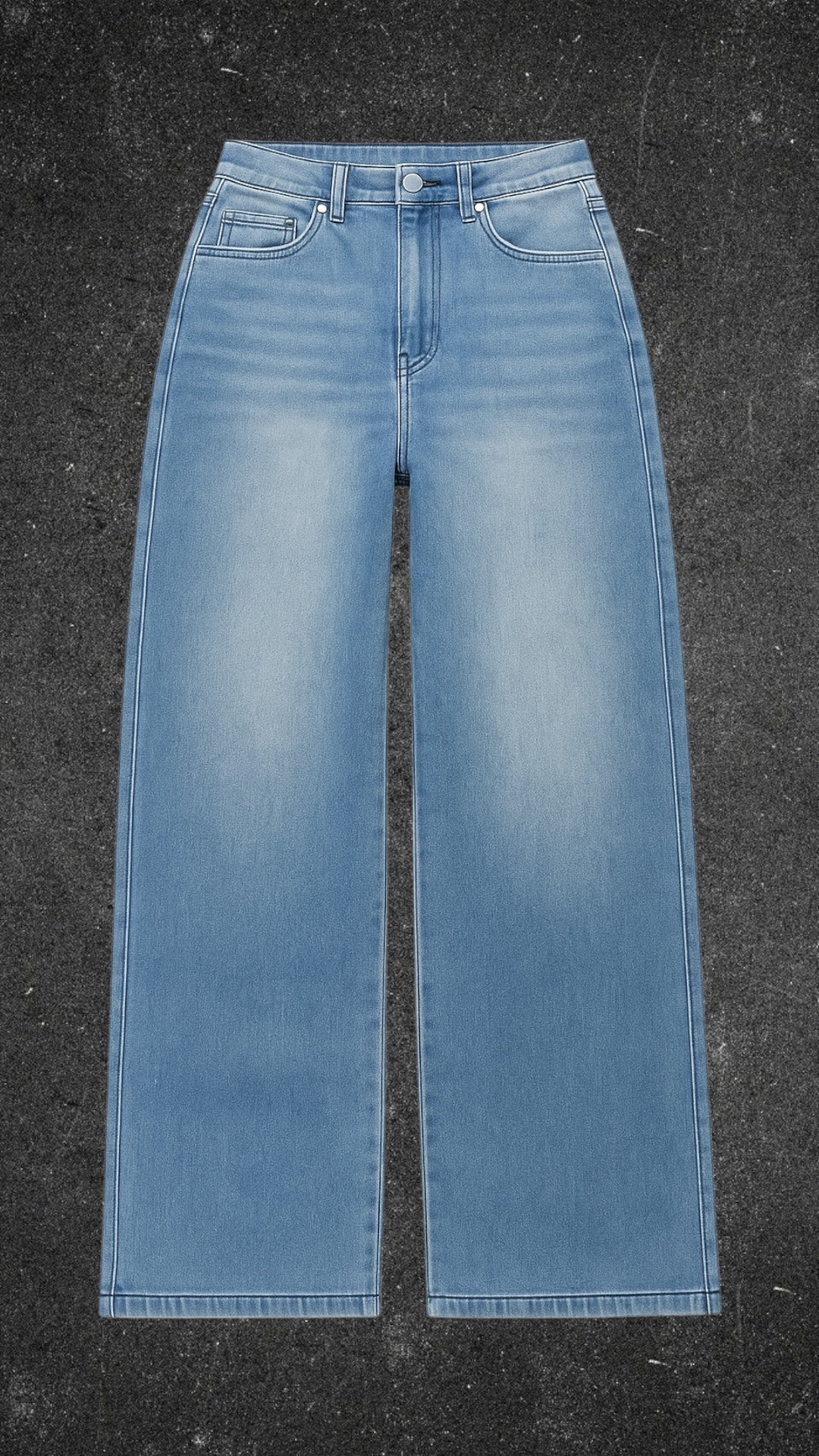 UNTAGGED WIDE LEG JEANS - UK 12
