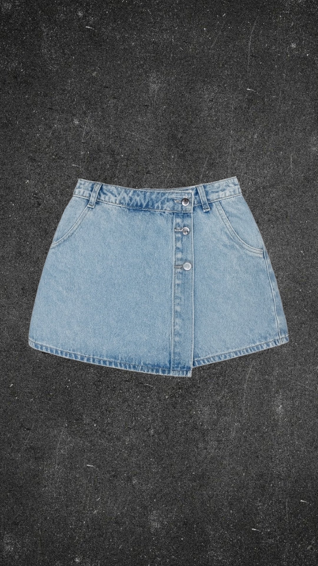 SHEIN  WRAP SKIRT DENIM  - UK 8