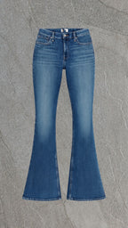 ZARA BELL BOTTOM STRETCHY DENIM - UK 8