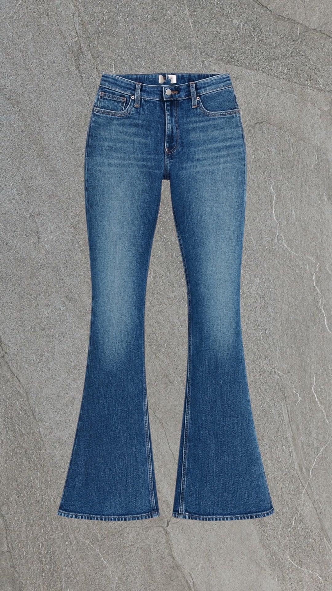 ZARA BELL BOTTOM STRETCHY DENIM - UK 8