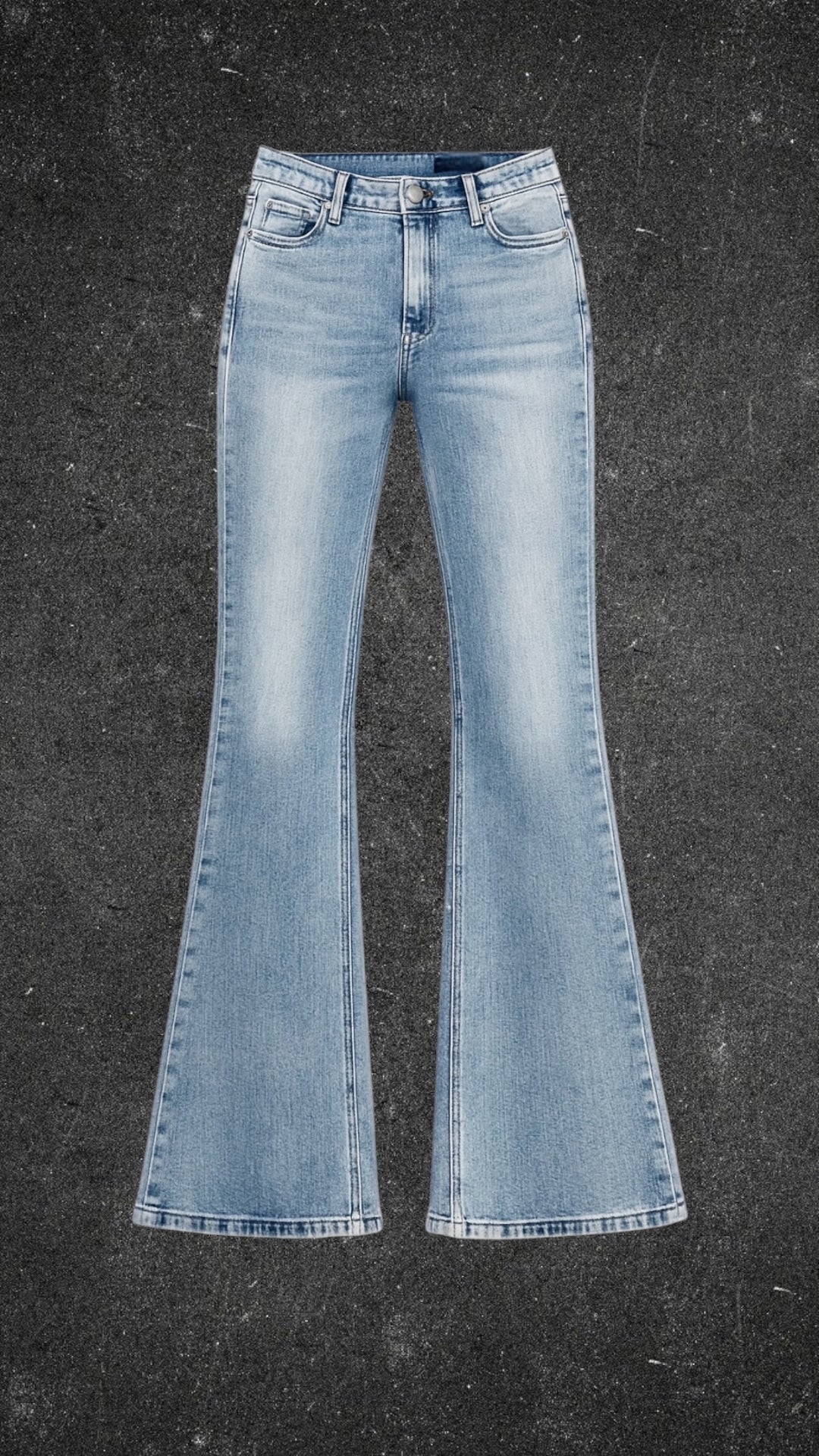 S-BIN BELL BOTTOM STRETCHY DENIM - UK 8