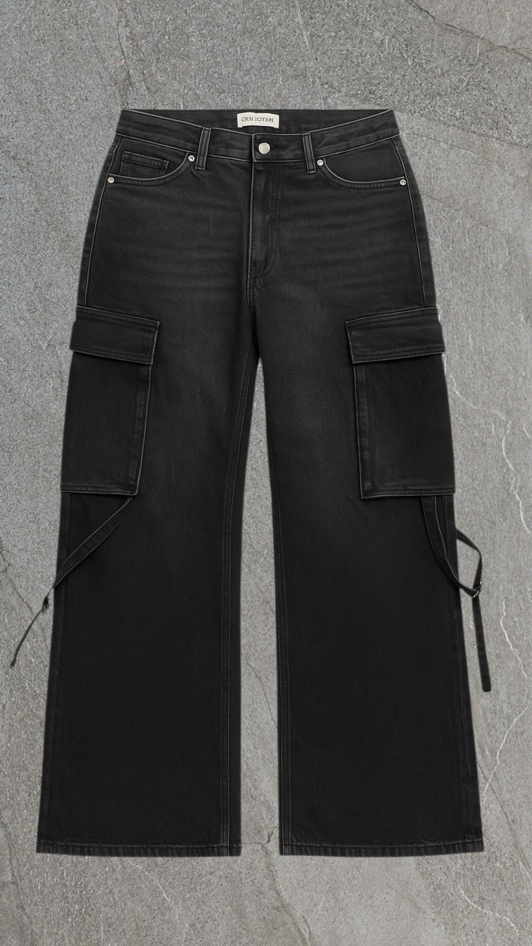 ZARA WIDE LEG CARGO JEANS - UK 12