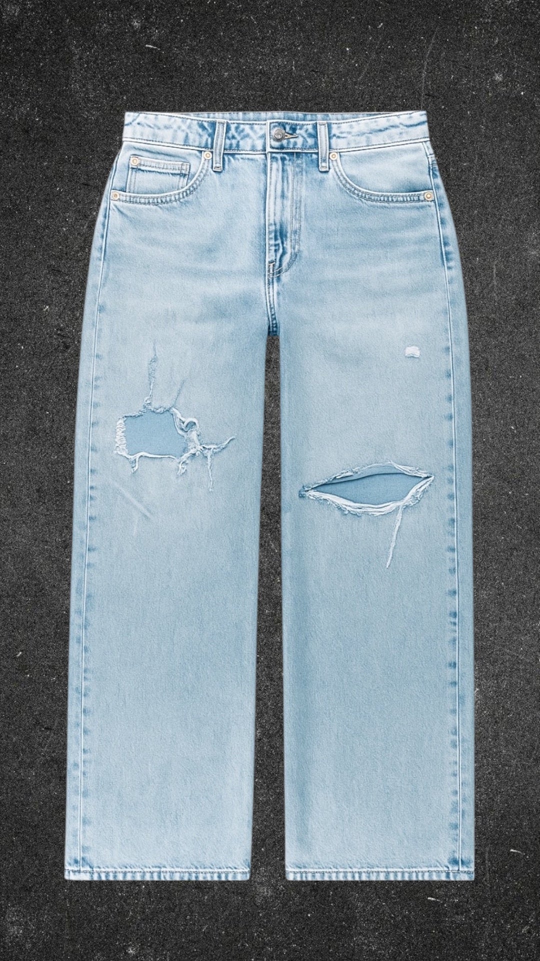 H&M WIDE LEG JEANS - UK 12