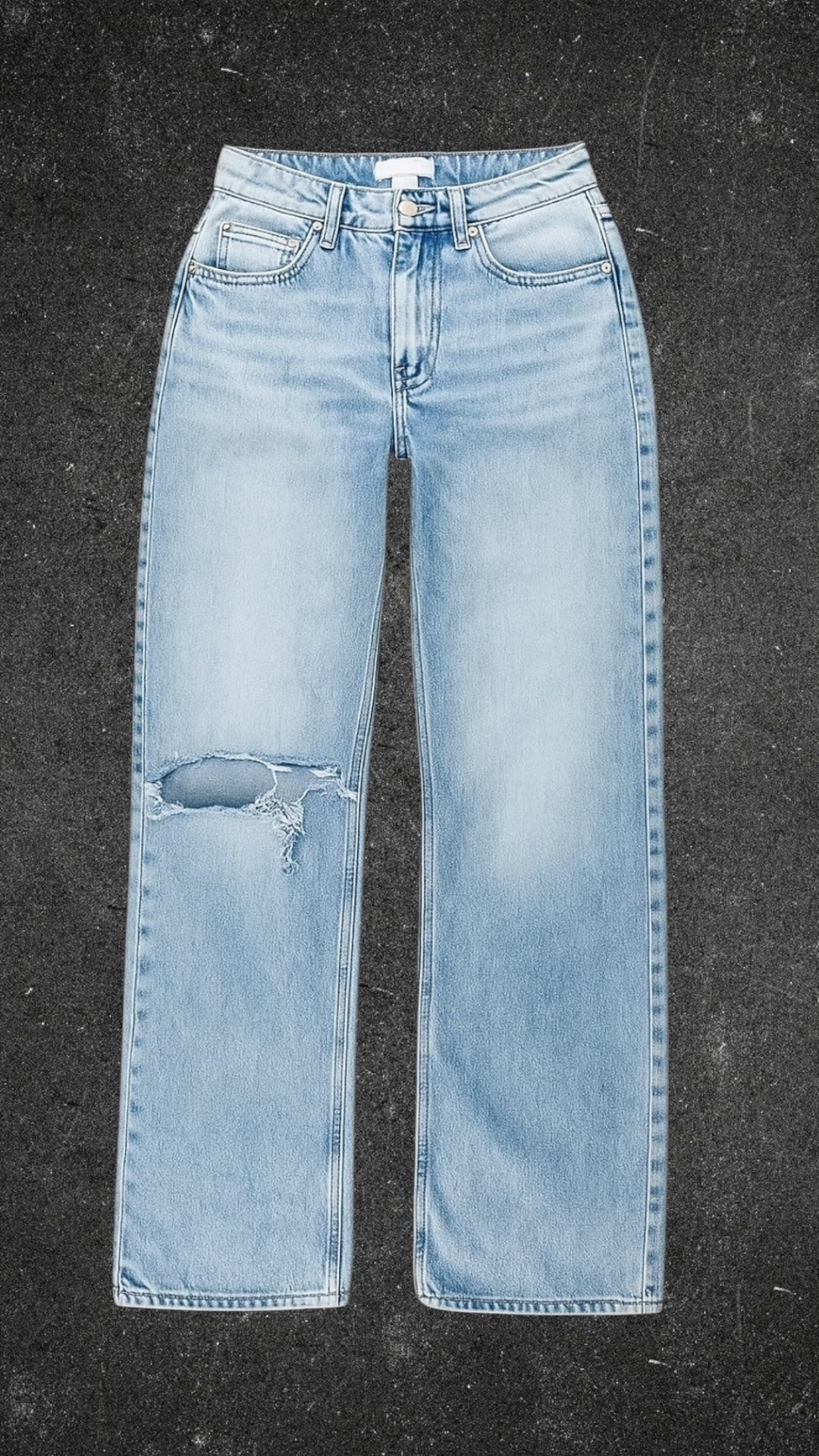 H&M STRAIGHT LEG JEANS - UK 8