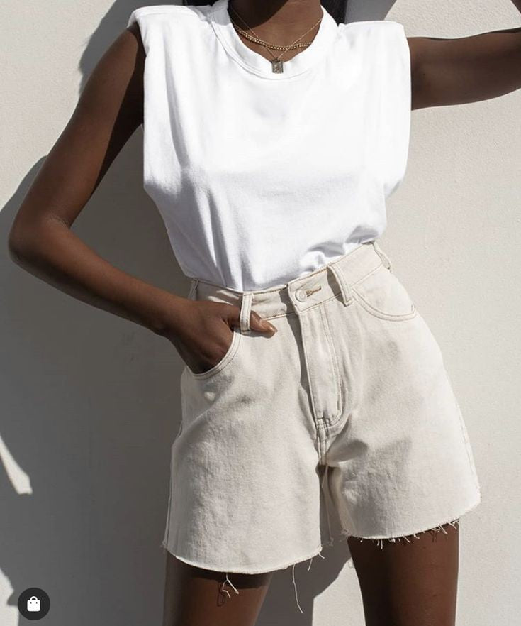 TOPSHOP BERMUDA SHORTS - UK 8