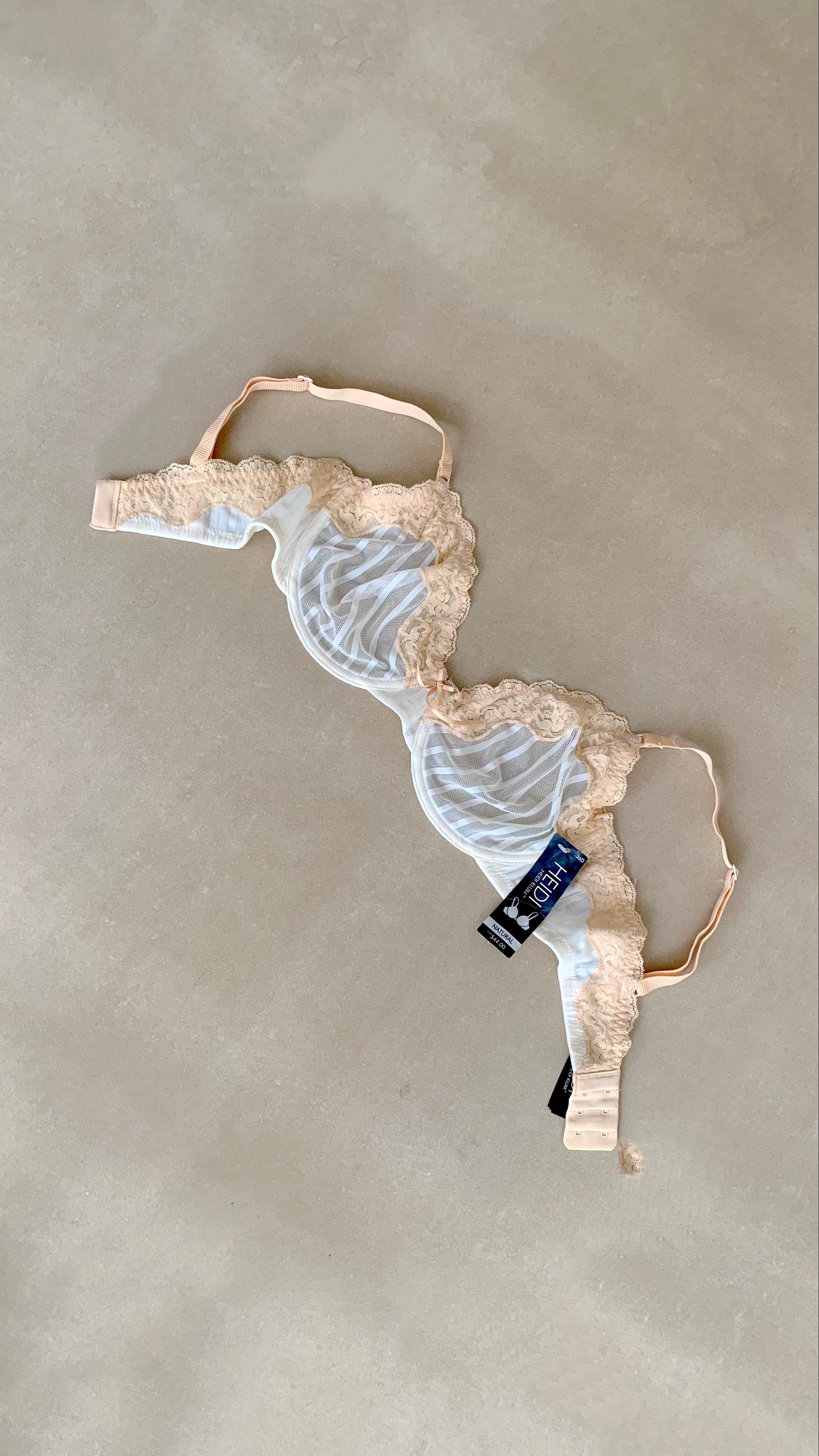 HEIDI KLUM UNDERWIRE SHEER BRA